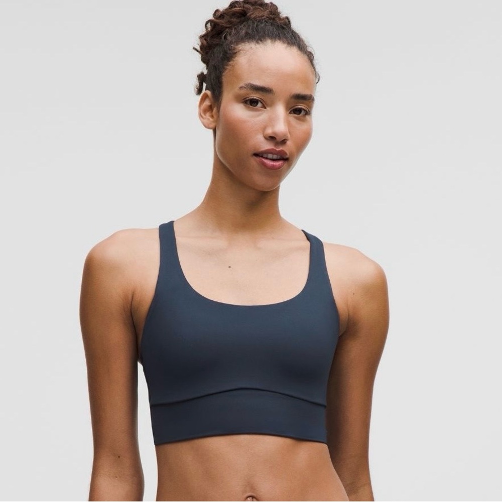 Lululemon Athletica Deep Blue Sports Bra and Leggings Set